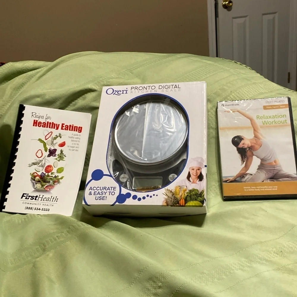 Healthy Ozeri Pronto Digital Kitchen Scale &‎ Stott Pilates Relaxation Workout